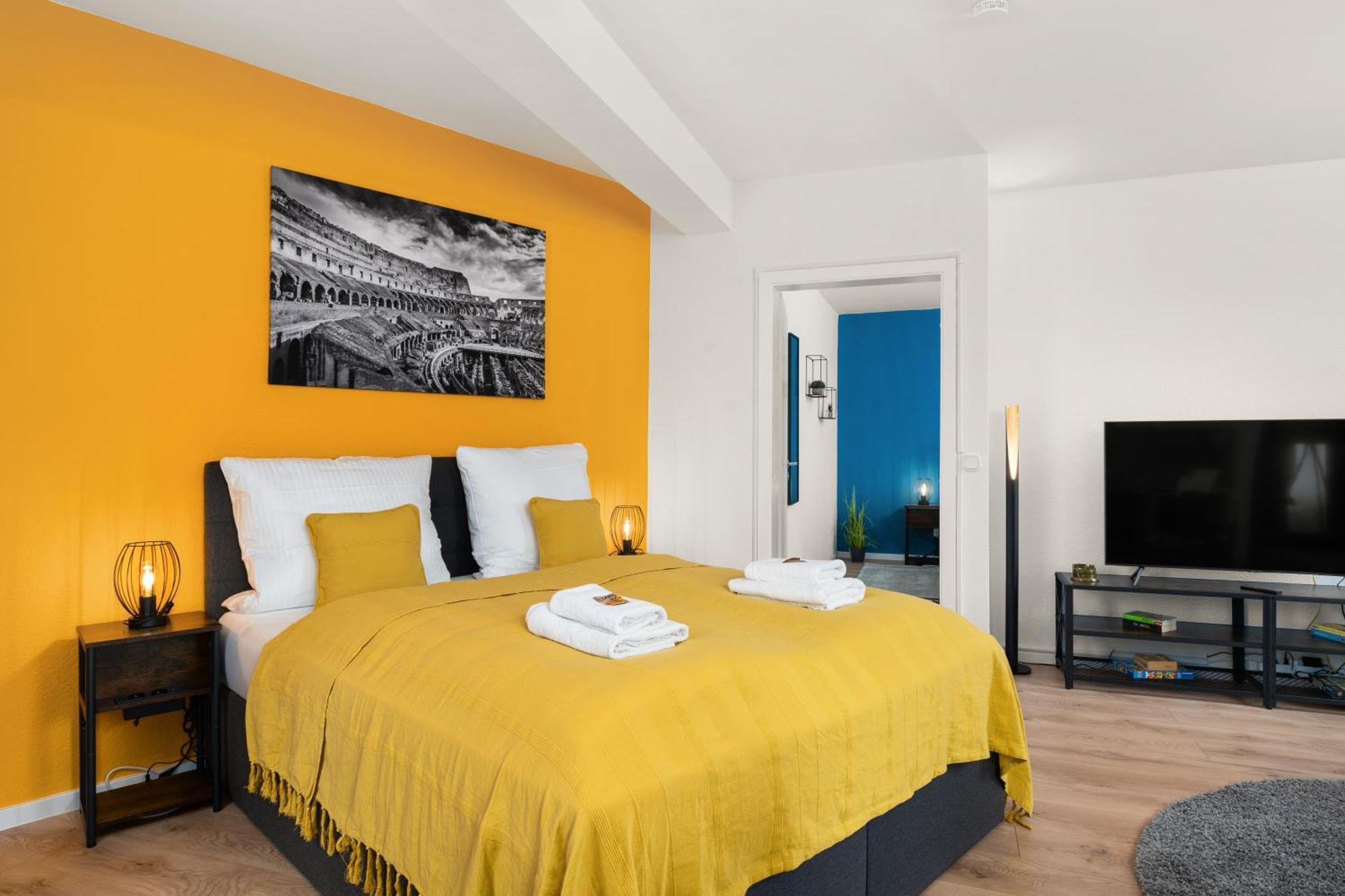 Free Living - City Design Apartments, Zentrum, Outlet, Balkon, Kueche Wolfsburg Bagian luar foto