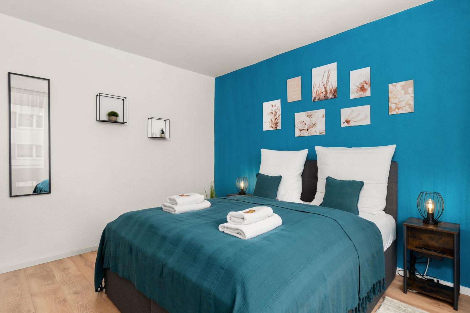 Free Living - City Design Apartments, Zentrum, Outlet, Balkon, Kueche Wolfsburg Bagian luar foto